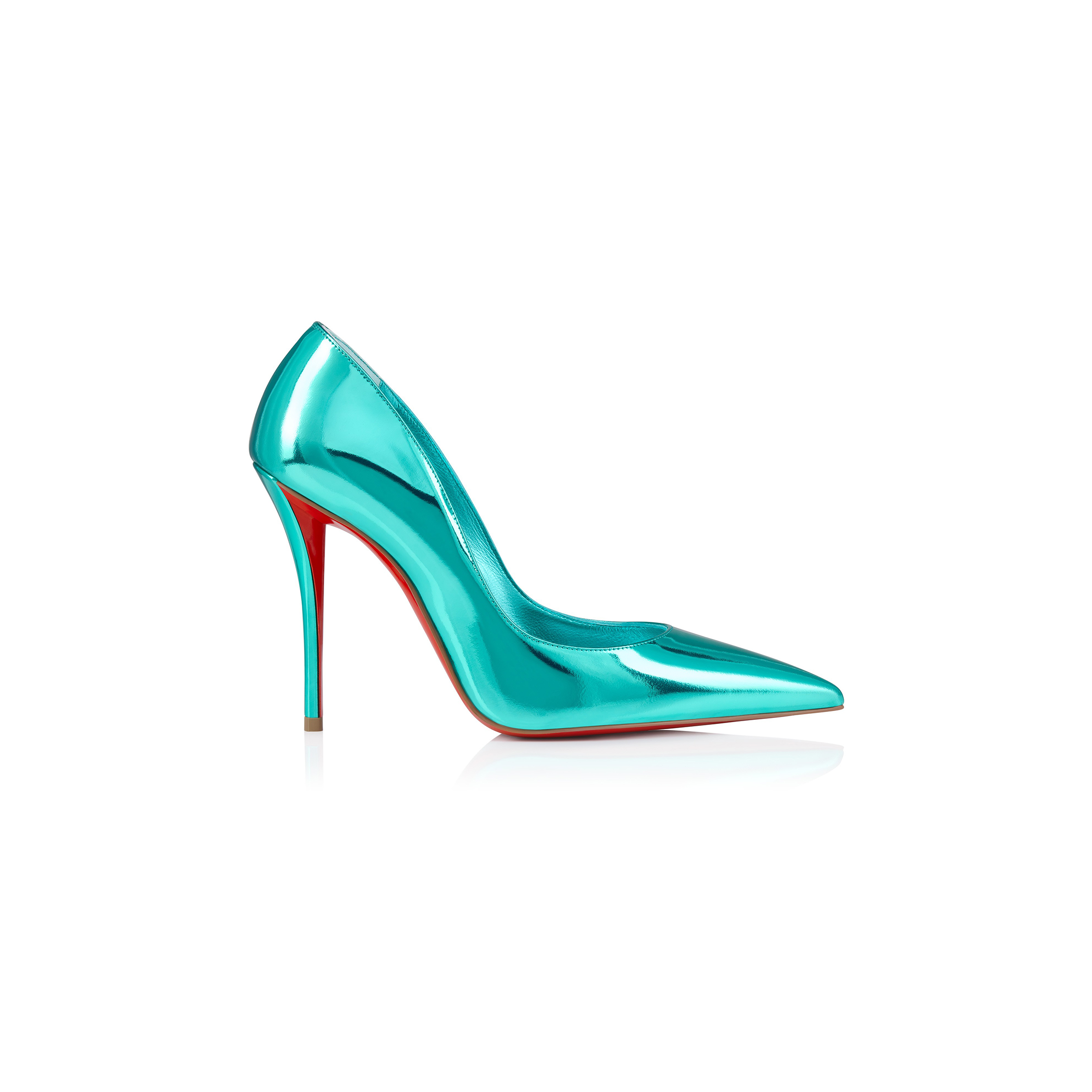 Ch**an louboutin miss z 100 mm pumps-laminated calf leather-iceberg-women 12506504152